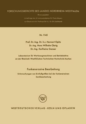 Cover of Funkenerosive Bearbeitung