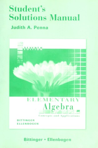 Cover of Student Solutions Manual for Elementary Algebra