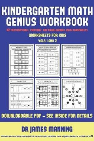 Cover of Worksheets for Kids (Kindergarten Math Genius)