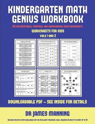 Cover of Worksheets for Kids (Kindergarten Math Genius)