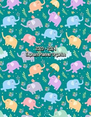 Book cover for 2020-2024 Elephant Planner Organize