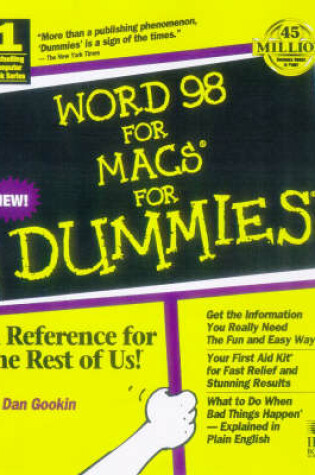 Cover of Word 98 for Macs For Dummies