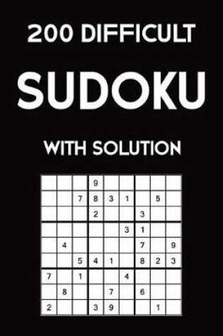 Cover of 200 difficult Sudoku with solution