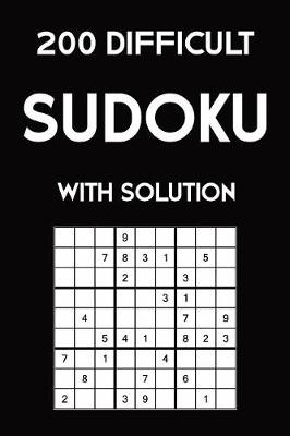 Book cover for 200 difficult Sudoku with solution