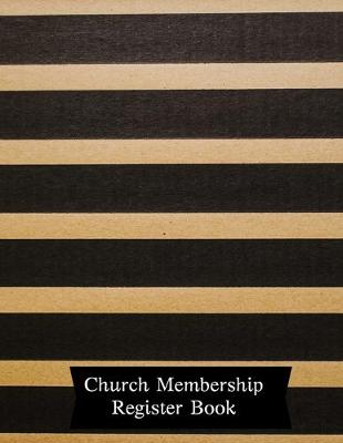 Book cover for Church Membership Register Book