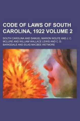 Cover of Code of Laws of South Carolina, 1922 Volume 2