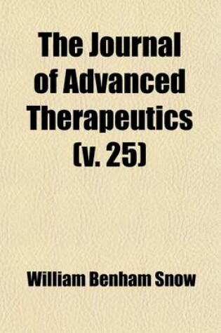 Cover of The Journal of Advanced Therapeutics (Volume 25)