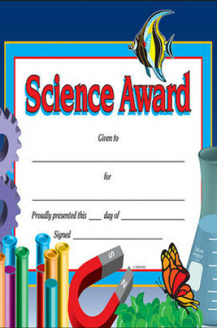 Cover of Science Award Certificate