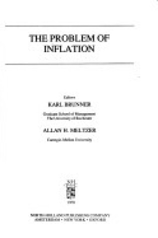 Cover of Problem of Inflation