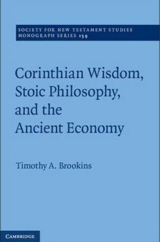 Cover of Corinthian Wisdom, Stoic Philosophy, and the Ancient Economy