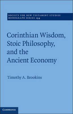 Book cover for Corinthian Wisdom, Stoic Philosophy, and the Ancient Economy