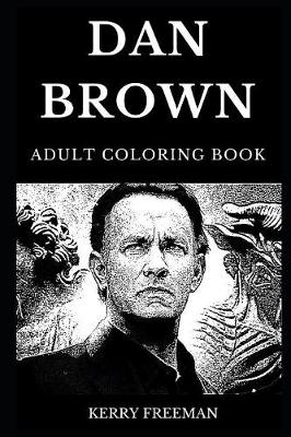 Book cover for Dan Brown Adult Coloring Book