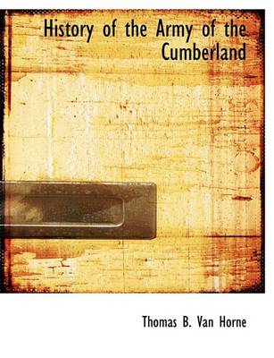 Book cover for History of the Army of the Cumberland