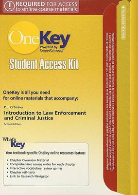 Book cover for OneKey CourseCompass, Student Access Kit, Introduction to Law Enforcement and Criminal Justice