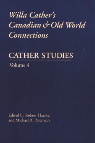 Cover of Cather Studies, Volume 4