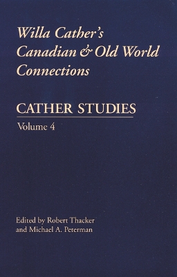 Book cover for Cather Studies, Volume 4