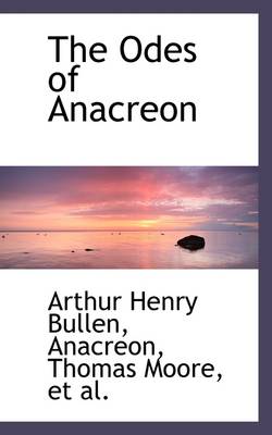 Book cover for The Odes of Anacreon