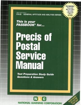 Book cover for PRECIS OF POSTAL SERVICE MANUAL