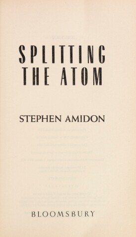 Book cover for Splitting the Atom