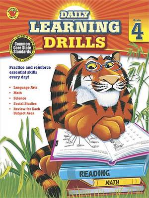 Book cover for Daily Learning Drills, Grade 4