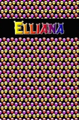 Cover of 120 Page Handwriting Practice Book with Colorful Alien Cover Elliana