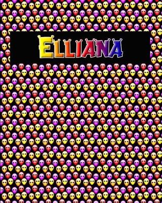 Book cover for 120 Page Handwriting Practice Book with Colorful Alien Cover Elliana