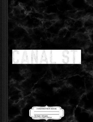 Book cover for Vintage Canal Street Chinatown NYC Composition Notebook