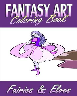 Book cover for Fantasy Art Coloring Book