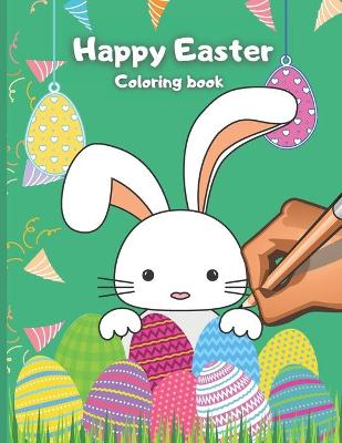 Book cover for Happy Easter coloring book