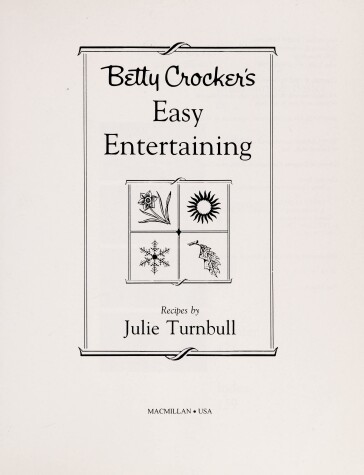 Book cover for BC Easy Entertaining