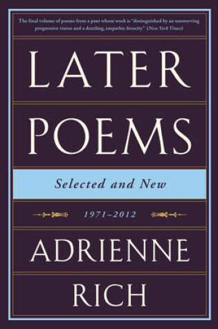 Cover of Later Poems