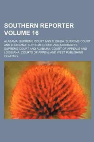 Cover of Southern Reporter Volume 16