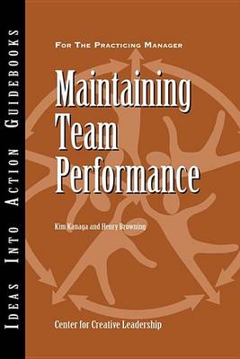 Book cover for Maintaining Team Performance