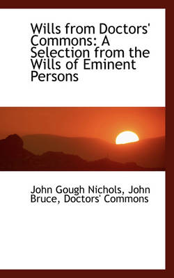 Book cover for Wills from Doctors' Commons