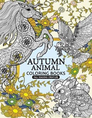 Book cover for Autumn Animal Coloring Book