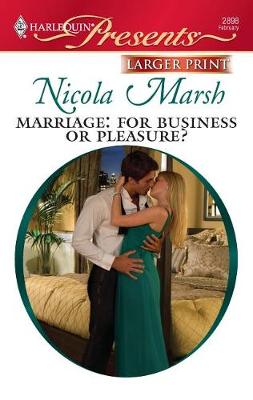 Book cover for Marriage: For Business or Pleasure?