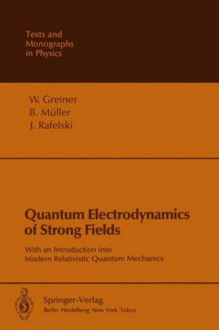 Cover of Quantum Electrodynamics of Strong Fields