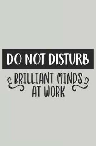 Cover of Do Not Disturb Brilliant Minds at Work