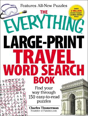 Cover of The Everything Large-Print Travel Word Search Book