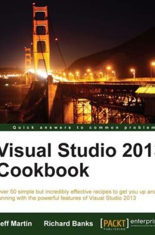 Cover of Visual Studio 2013 Cookbook