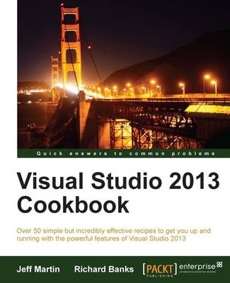 Book cover for Visual Studio 2013 Cookbook