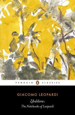 Book cover for Zibaldone: The Notebooks of Leopardi