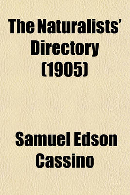 Book cover for The Naturalists' Directory (1905)