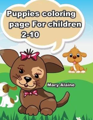 Book cover for Puppies coloring page
