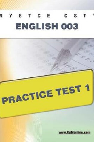 Cover of NYSTCE CST English 003 Practice Test 1