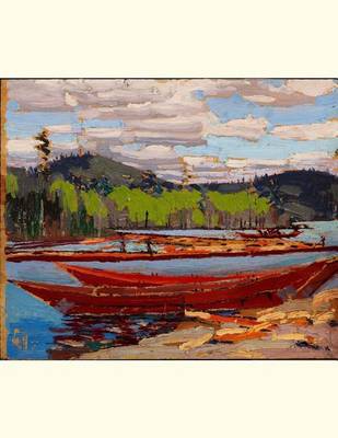 Book cover for Bateaux, Tom Thomson. Blank Journal