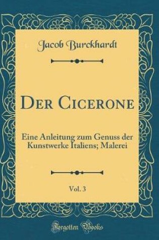 Cover of Der Cicerone, Vol. 3