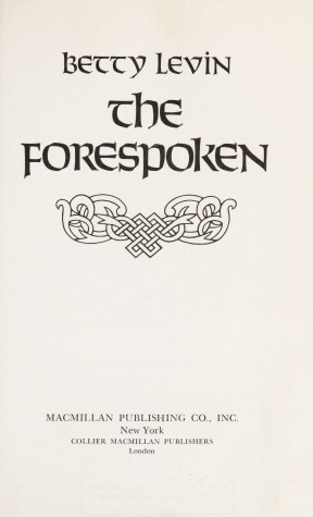 Book cover for The Forespoken