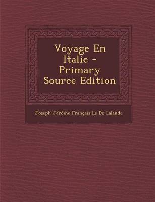 Book cover for Voyage En Italie