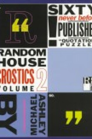 Cover of Random House Crostics Vol 2